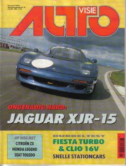 Autovisie 9 1991 : Renault Clio 16V - Mercedes Benz 300TE 24, Ophalen of Verzenden, Gelezen, Algemeen