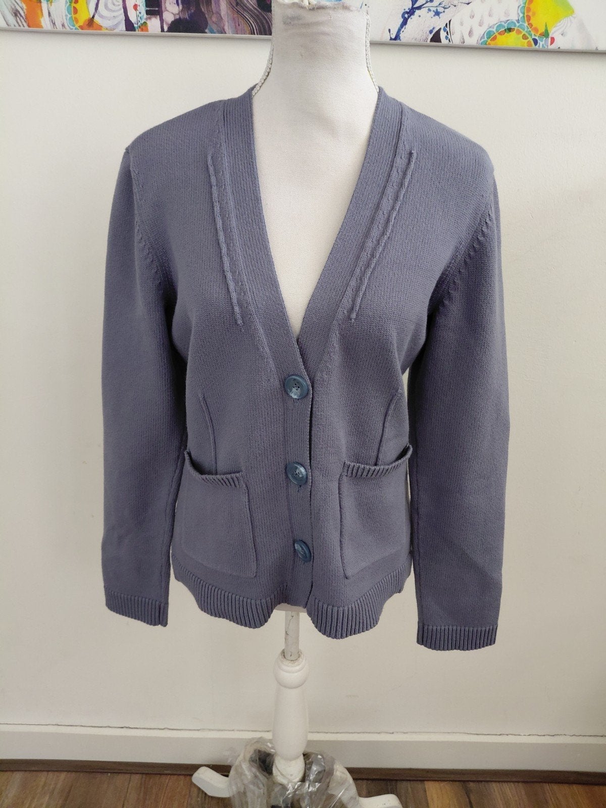 Prachtig Claudia Sträter vest maat 40, Maat 38/40 (M), Blauw, Ophalen of Verzenden, Zo goed als nieuw