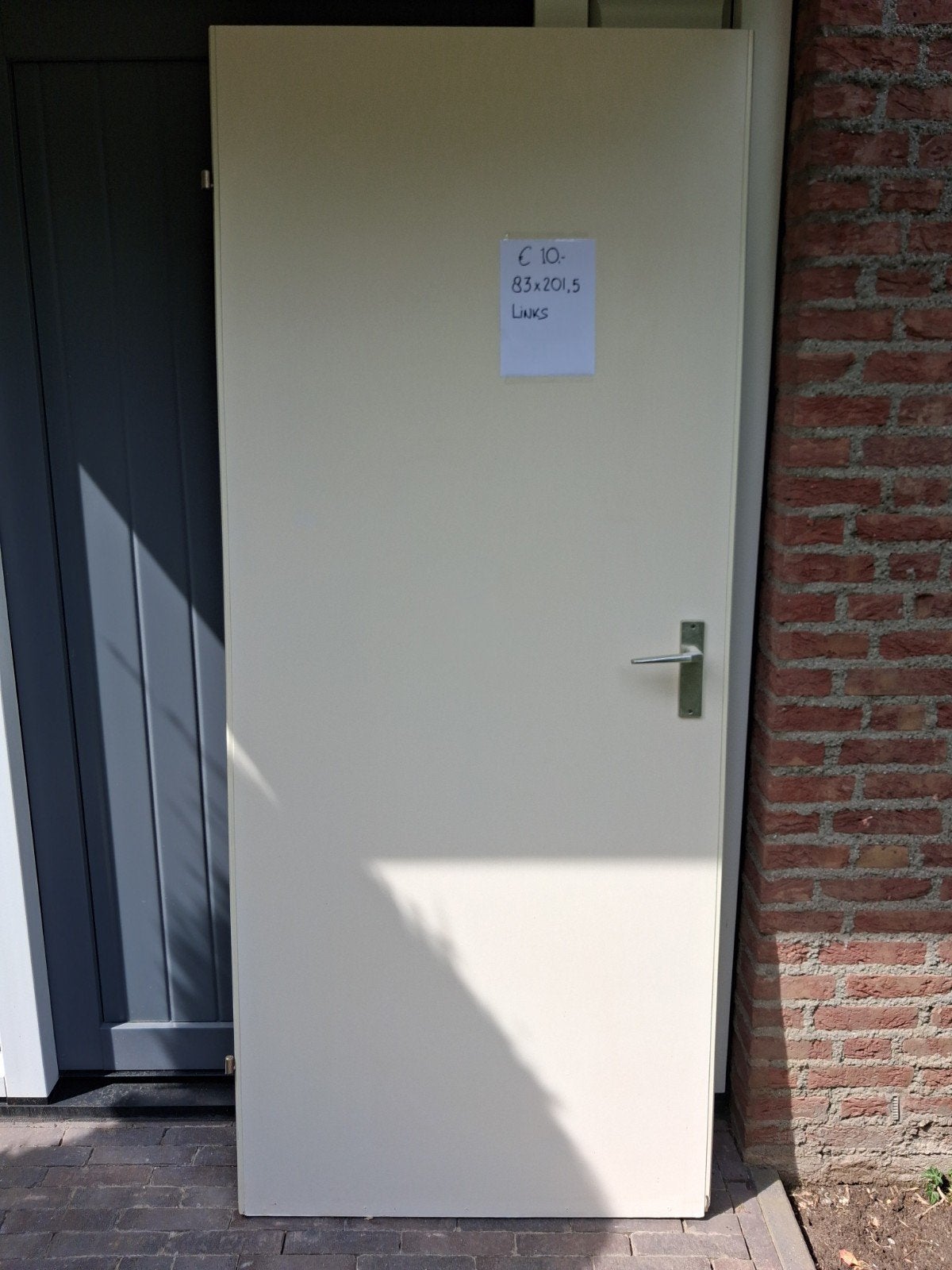 Opdekdeur - Binnendeur - 83x201,5 cm - Links, Doe-het-zelf en Verbouw, Ophalen, Gebruikt