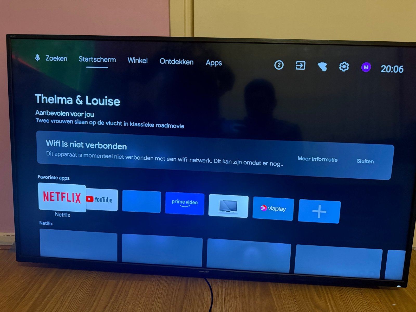 Sharp Smart TV (geen afstandbediening), Ophalen, 50 Hz, 80 tot 100 cm, Sharp