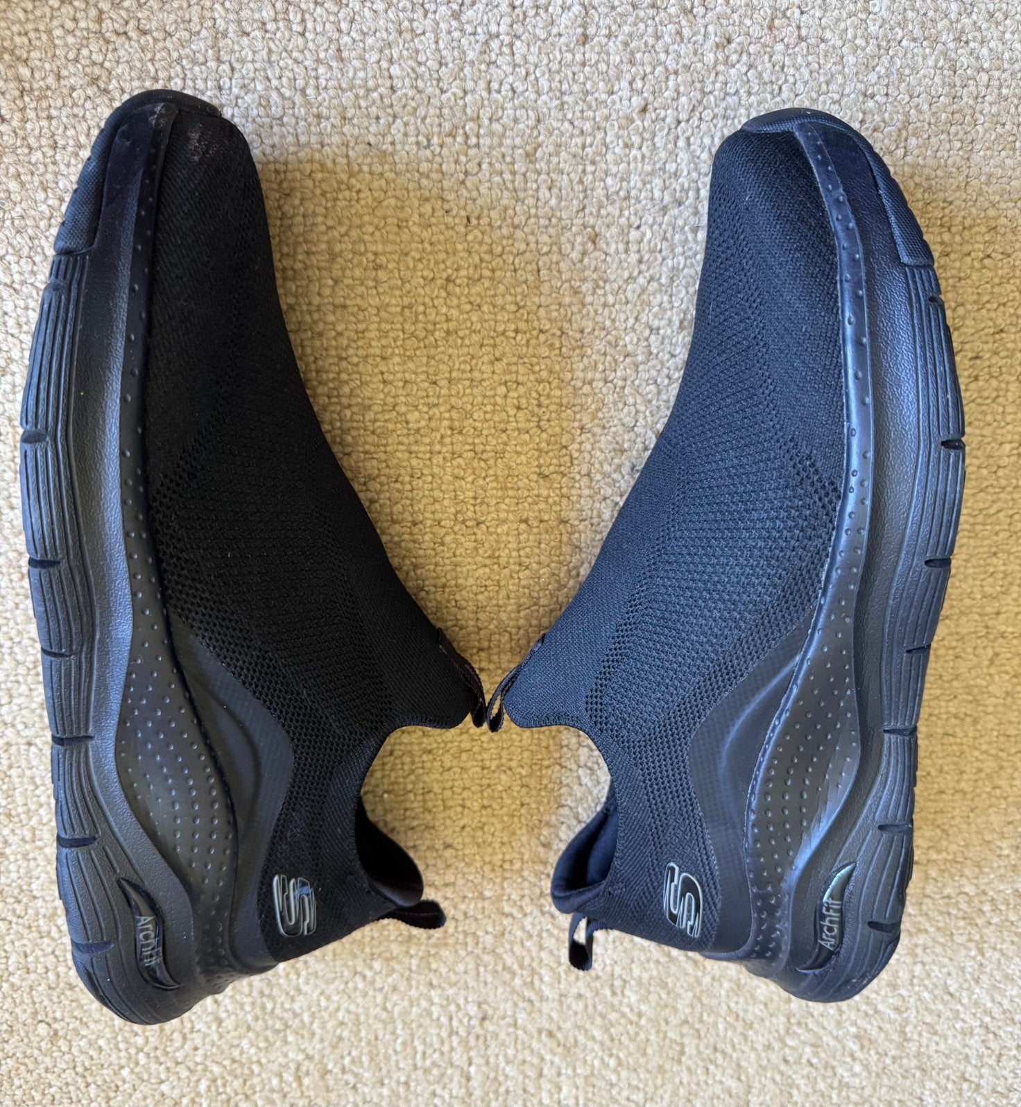 Skechers, herensneakers, 42,zwart, ArchFit,zo goed als nieuw, Kleding | Heren, Zwart, Ophalen of Verzenden, Sneakers of Gympen