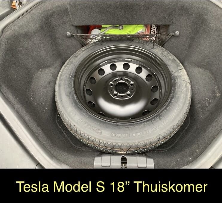 Reservewiel Thuiskomer TESLA Model S 3 X Y in 18 inch, Gebruikt, -, -, Banden en Velgen