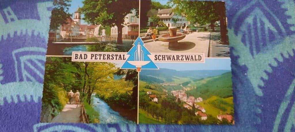 kaart bad peterstal - schwarzwald - duitsland, Verzamelen, Ophalen of Verzenden, 1980 tot heden, Gelopen, Duitsland