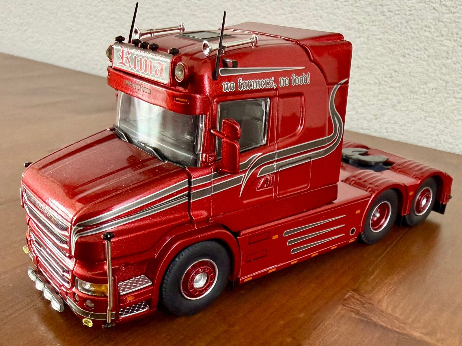 Tekno Rima Trans-Scania T500, V8 LONGLINE incl. Certificaat, Ophalen of Verzenden, Zo goed als nieuw, Bus of Vrachtwagen, Tekno