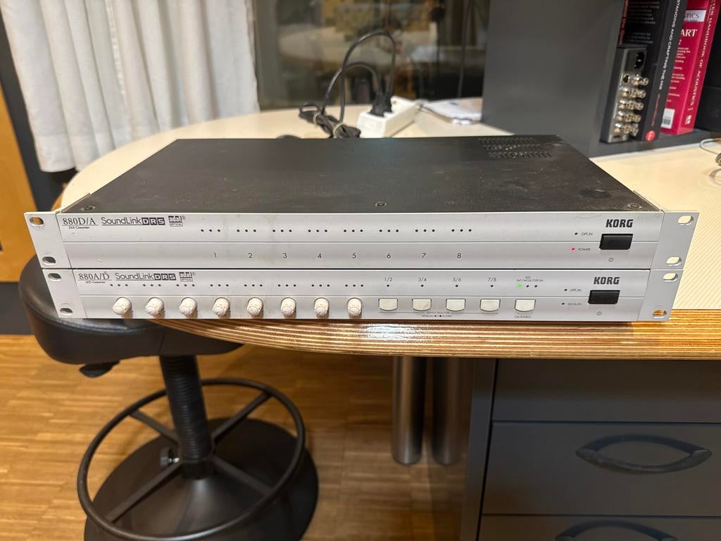 KORG 880 D/A en 880 A/D SoundLink DRS ADAT Converters, Ophalen, Gebruikt