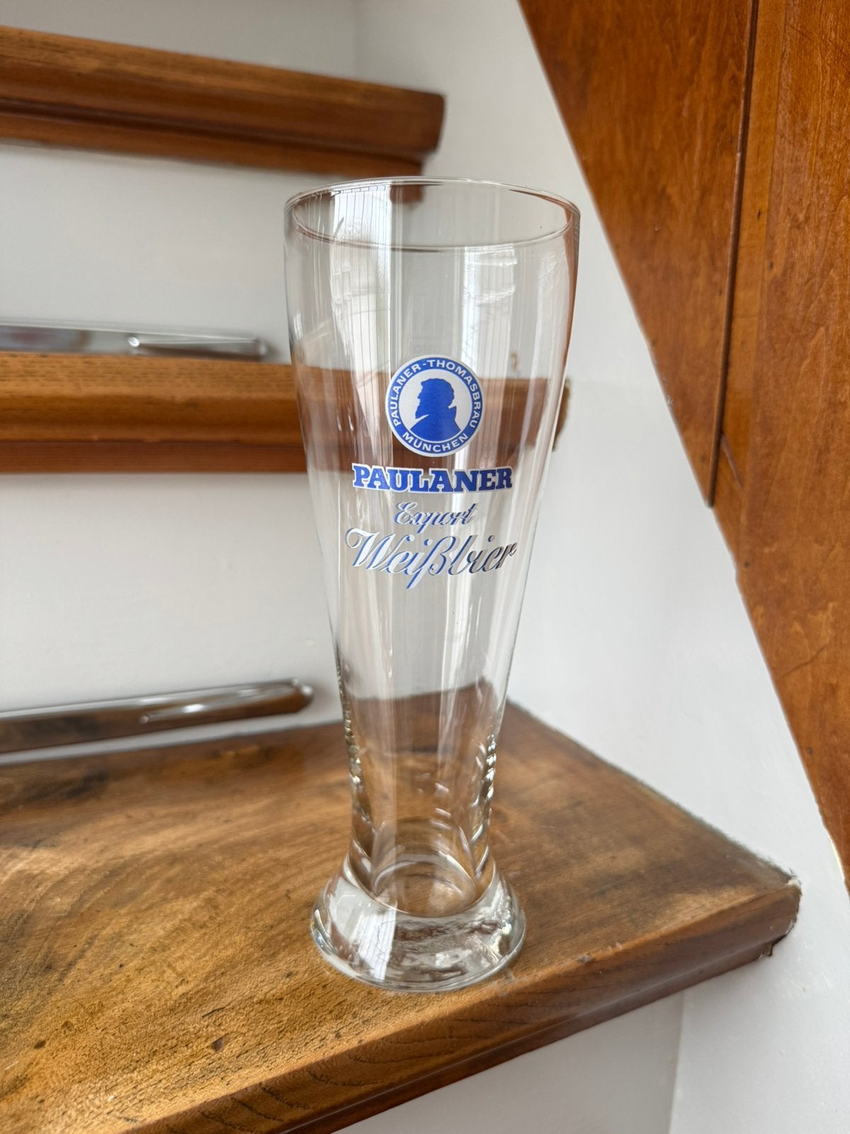 Paulaner export weissbier glas 0,5L, Ophalen of Verzenden, Zo goed als nieuw, Glas of Glazen, Overige merken