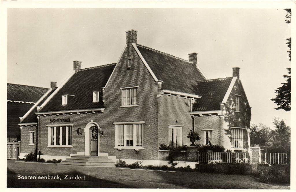 Boerenleenbank, Zundert - ongelopen, Verzamelen, Ansichtkaarten | Nederland, Ophalen of Verzenden, 1940 tot 1960, Ongelopen, Noord-Brabant