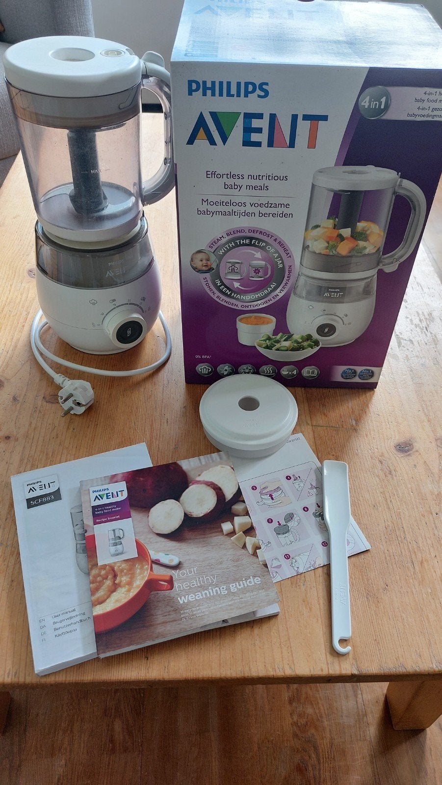 Philips Avent 4-in-1 Babyvoedingmaker SCF883, Ophalen, Gebruikt, Philips Avent, Ontdooifunctie