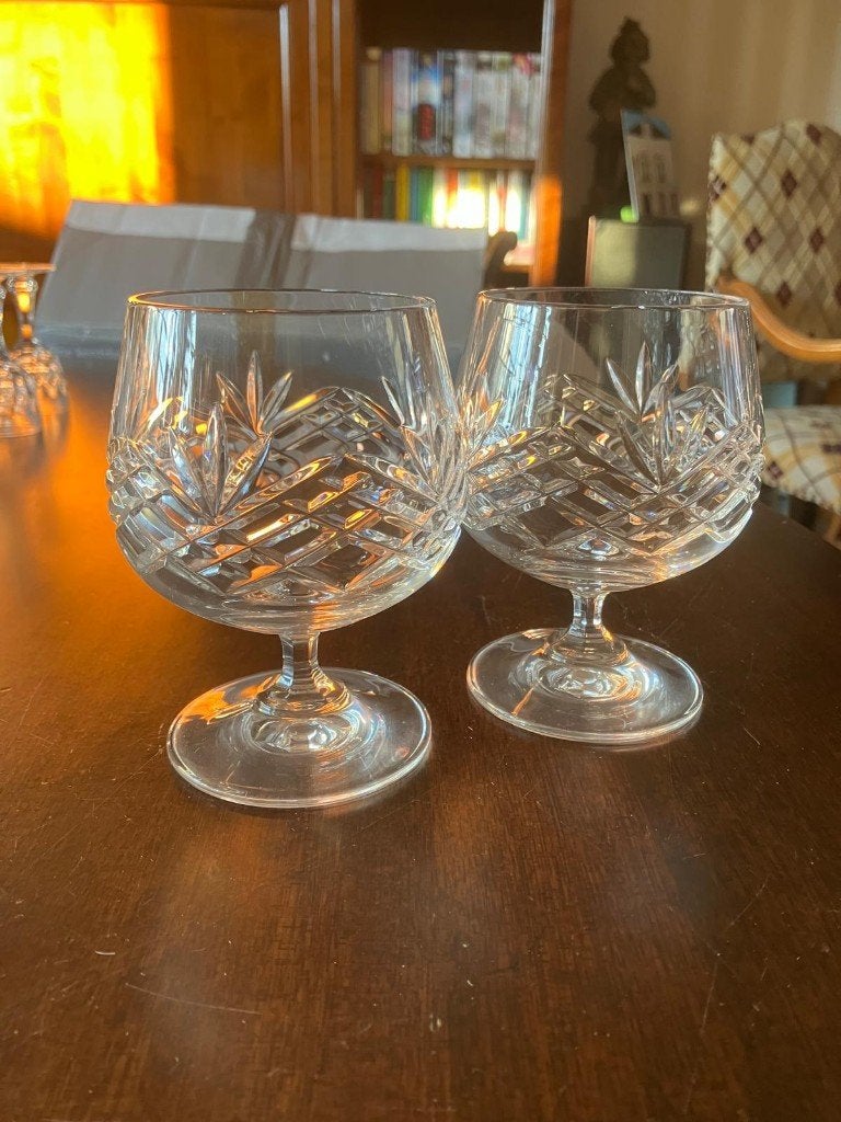 Cognac Glazen Kristal - Set van 2, Ophalen of Verzenden