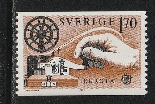 Verenigd Europa 1979 - Zweden - Morsesleutel, Ophalen, Gestempeld, Overige thema's