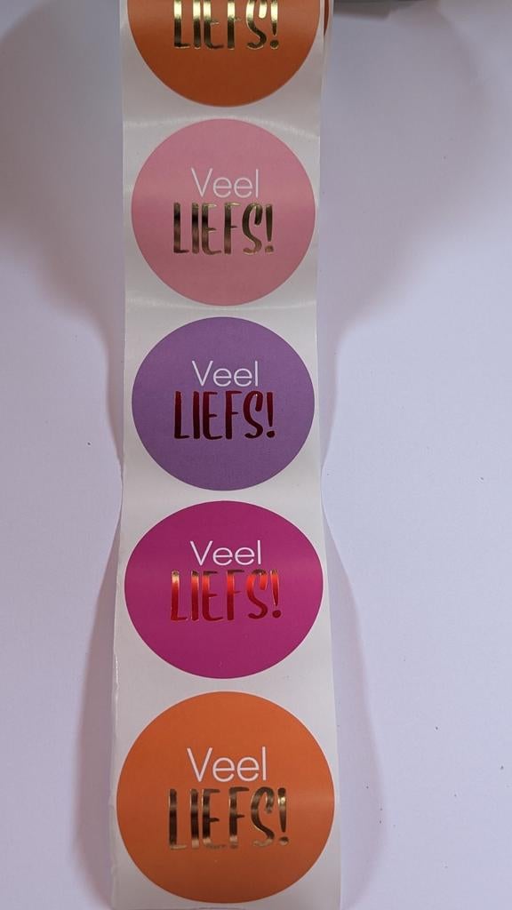 Stickers "veel liefs", Ophalen of Verzenden, Nieuw, Meerdere stickers