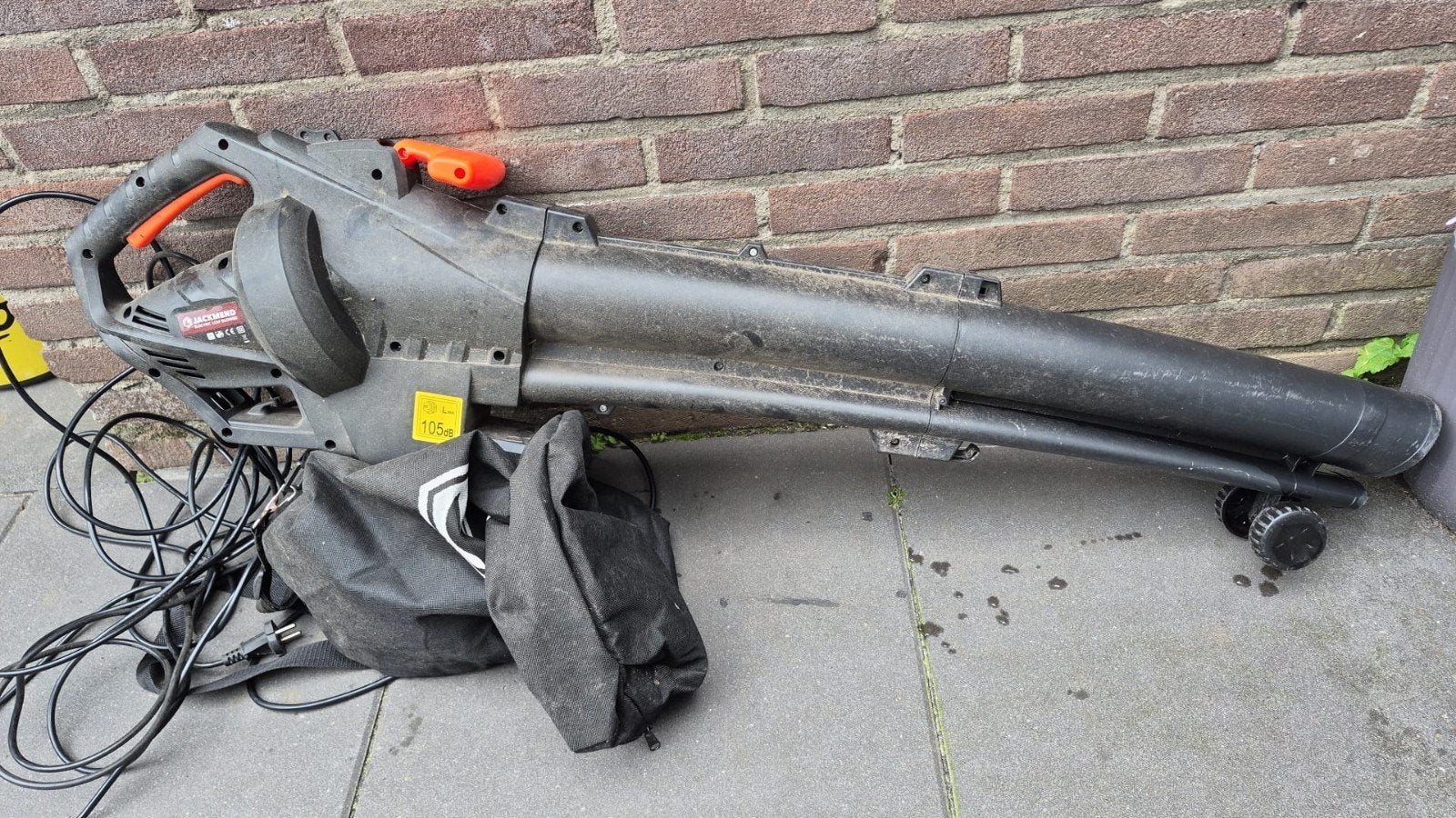 Jackmend Bladblazer met zuigfunctie en opvangzak, Ophalen, Gebruikt, Handgedragen, Jackmend