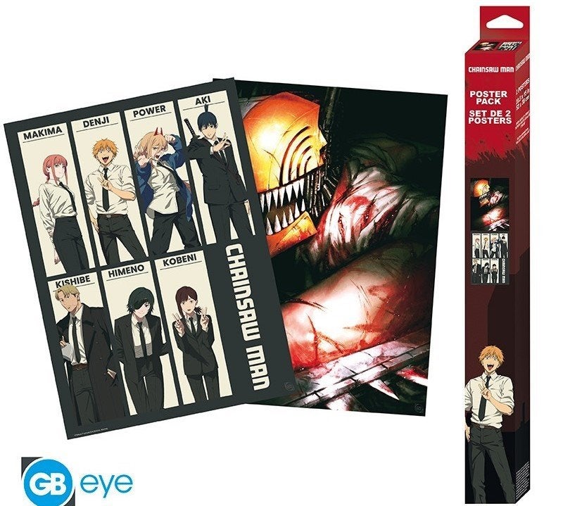 Chainsaw Man poster set, Ophalen of Verzenden, Nieuw, Overige typen