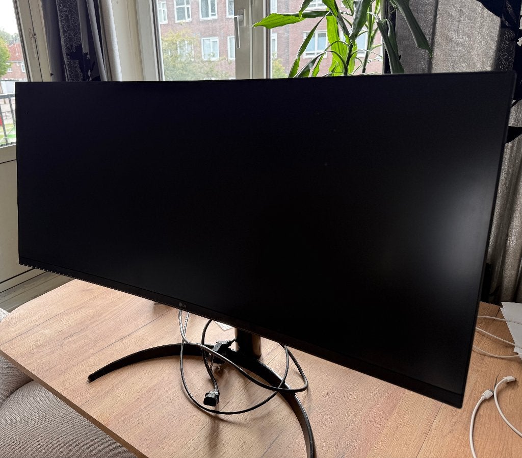 LG 34WQ75C-B Ultrawide 34 inch Curved Monitor zwart, Curved, Gebruikt, IPS, Verzenden