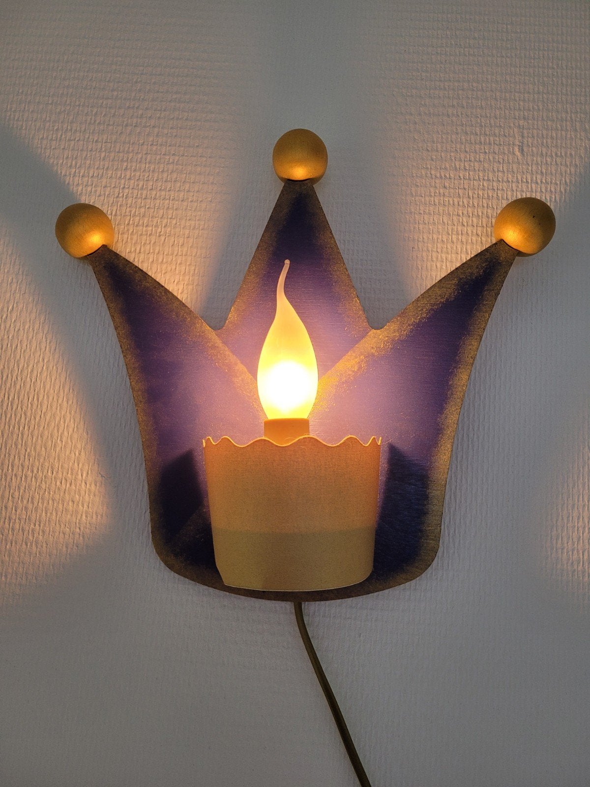 Houten kinderlamp gratis, Ophalen, Gebruikt, Meerkleurig, Wandlamp