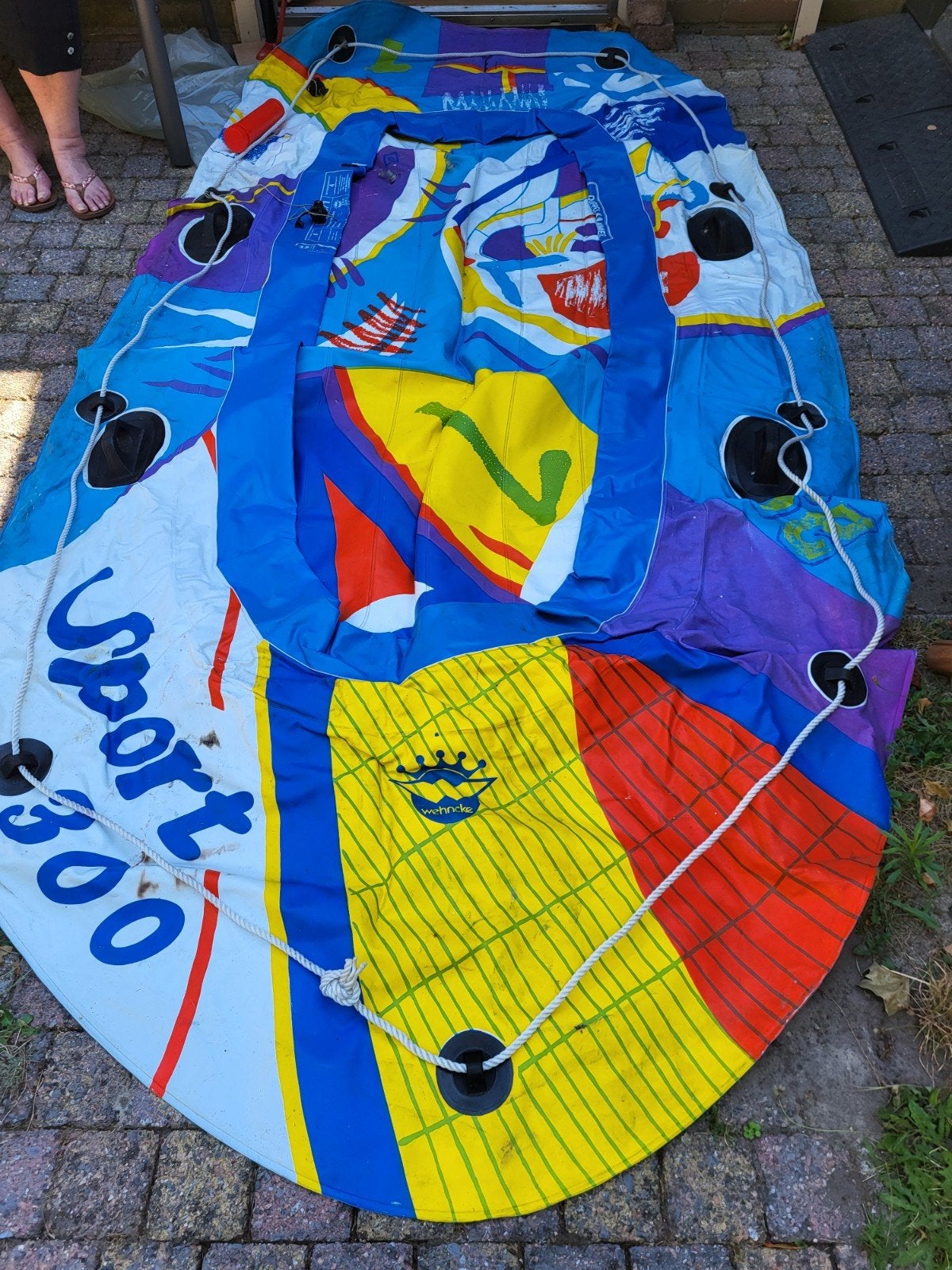 Opblaasbare Sport 300 band voor achter de boot, Ophalen, Gebruikt