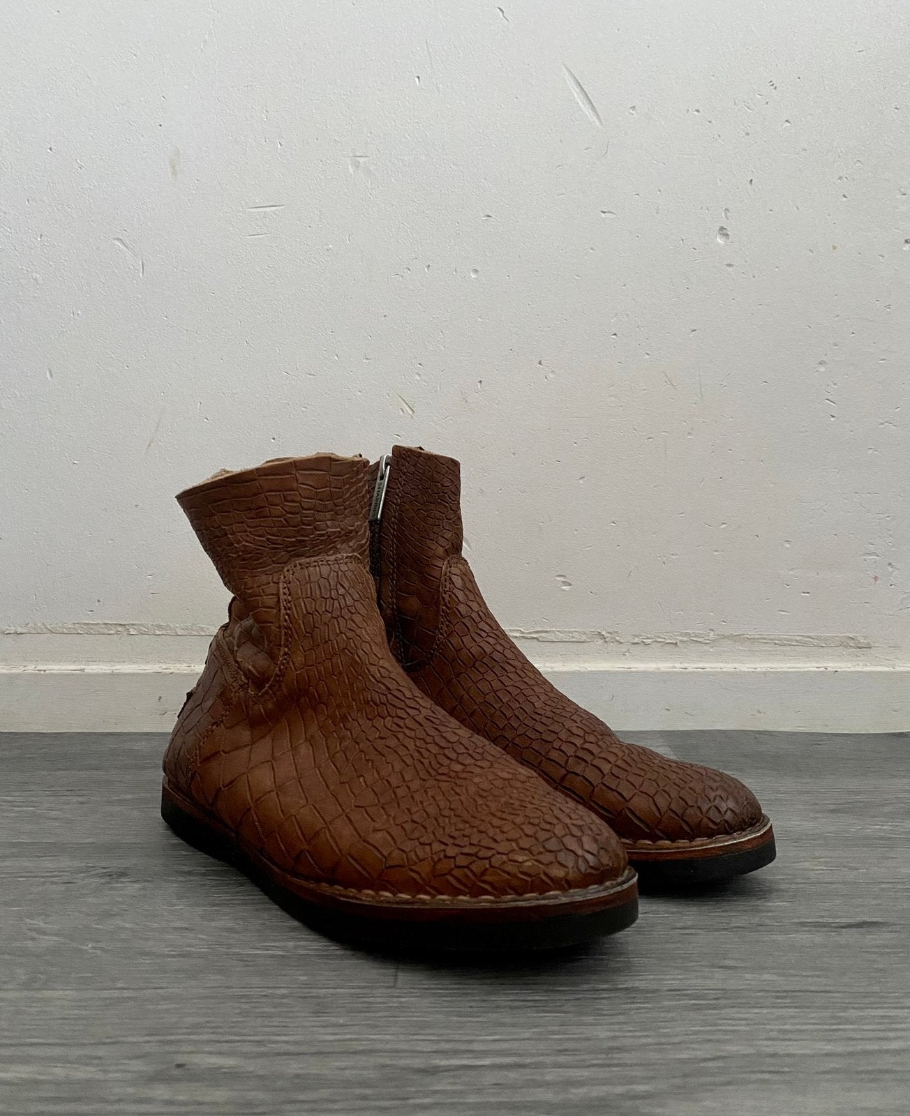 Shabbies bruine laarzen maat 40=41, Kleding | Dames, Bruin, Verzenden, Lage of Enkellaarzen, Zo goed als nieuw
