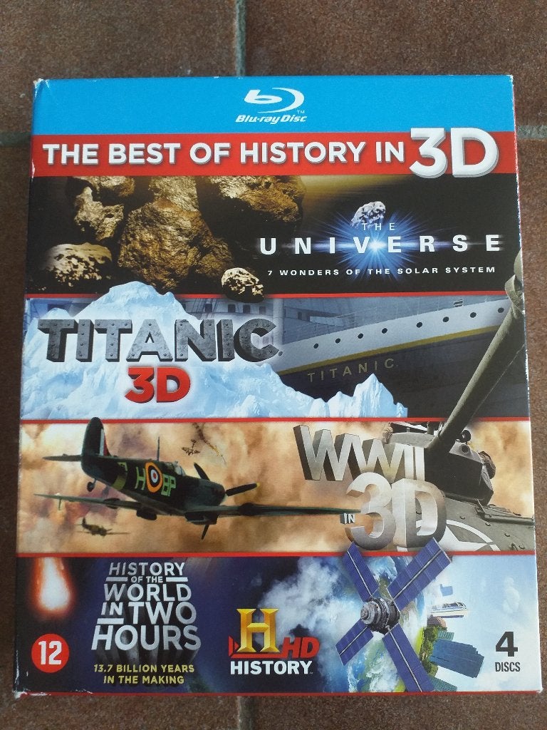 The Best of History in 3D/2D Bluray, Cd's en Dvd's, Documentaire, Engels, Nederlands, Ophalen of Verzenden