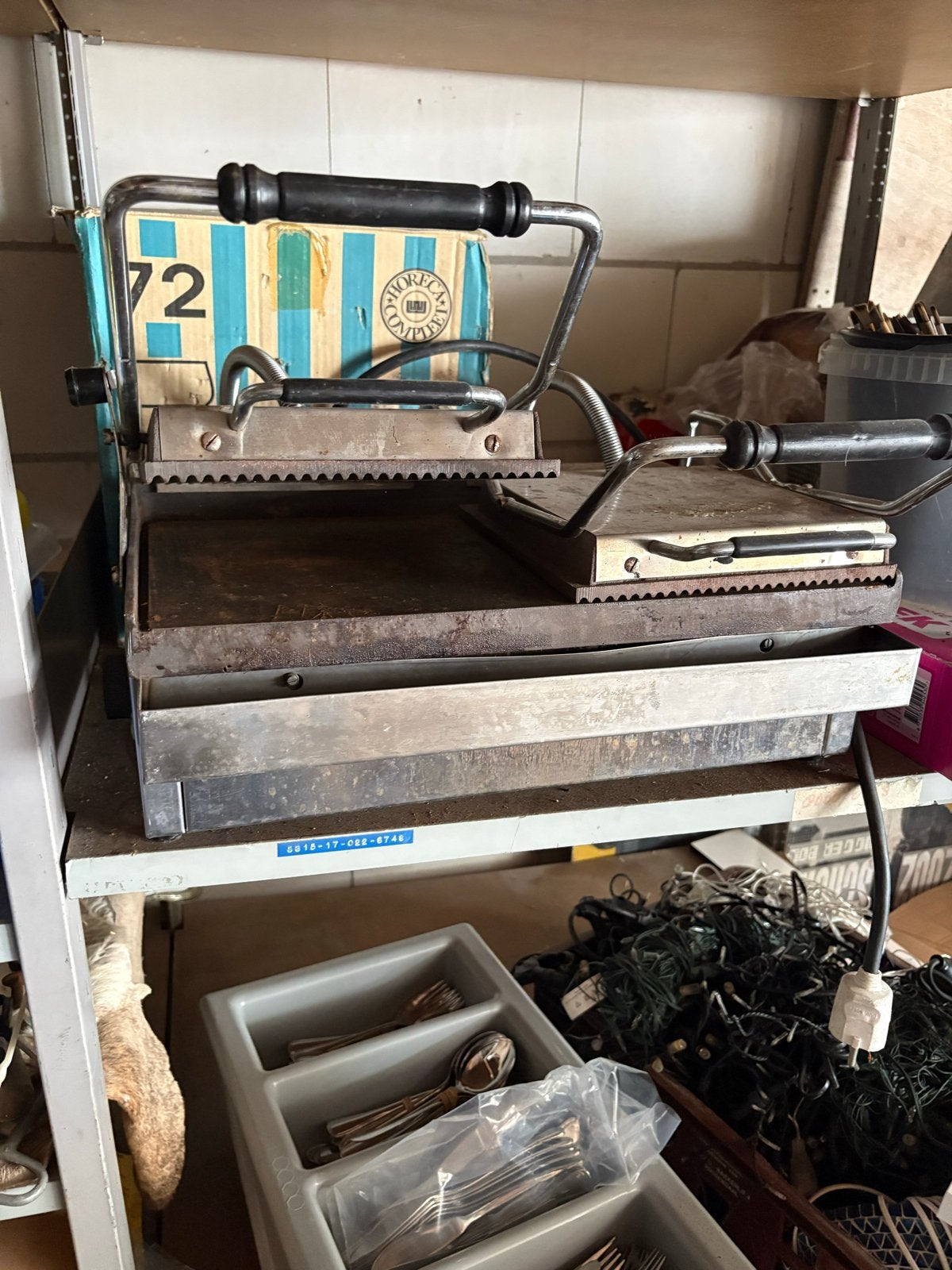 EMGA Professionele Panini Tosti Grill - Horeca Apparatuur, Ophalen, Gebruikt