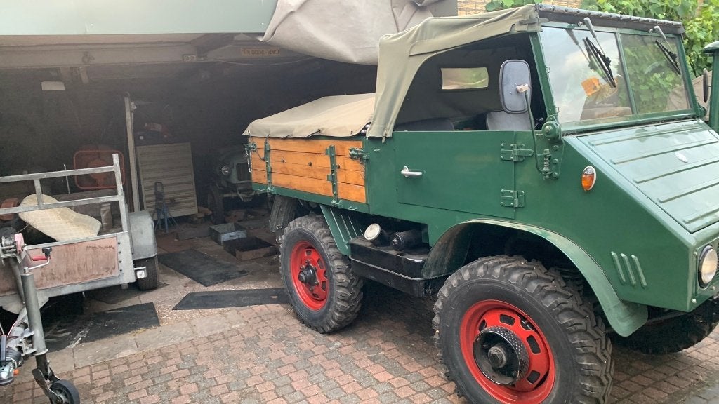 Unimog 411 mercedes met nl kenteken, Ophalen, Gebruikt, Mercedes-Benz, Overige Auto-onderdelen