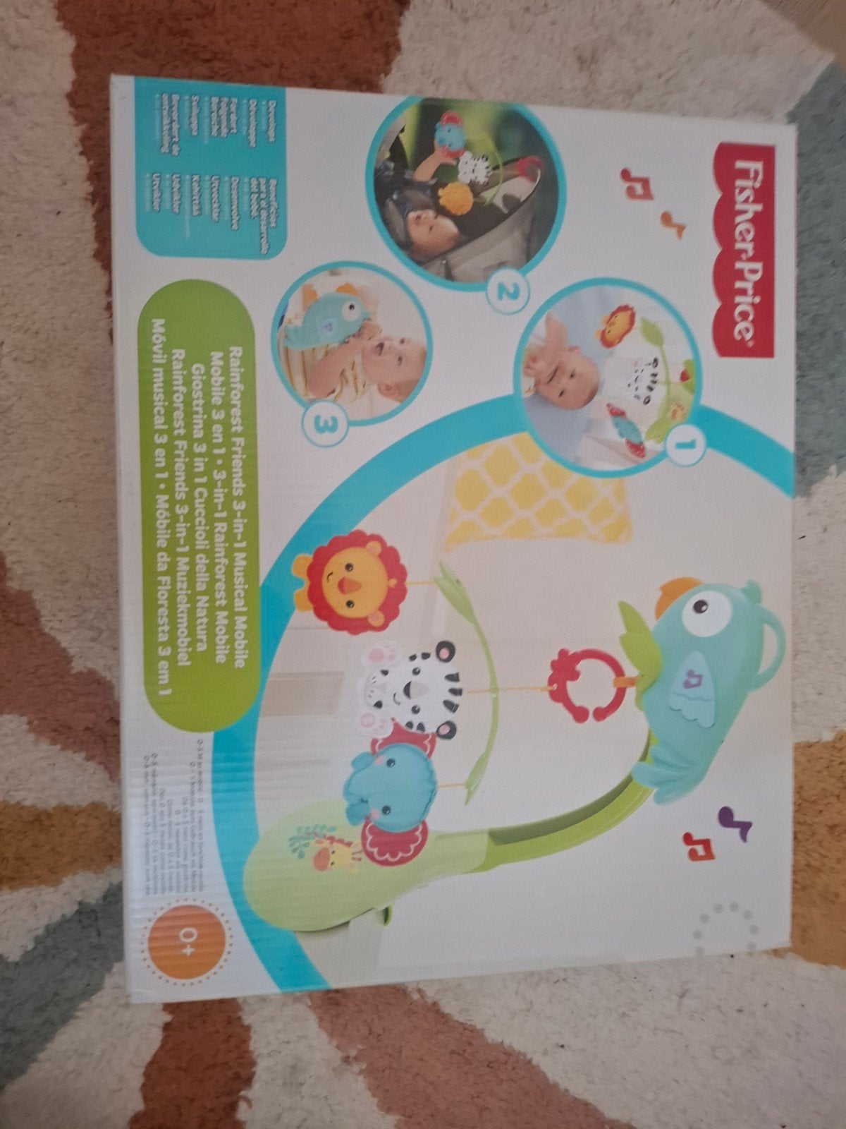 Fisher-Price Rainforest Friends 3-in-1 Muziekmobiel, Kinderen en Baby's, Speelgoed | Babyspeelgoed, Ophalen of Verzenden, Zo goed als nieuw