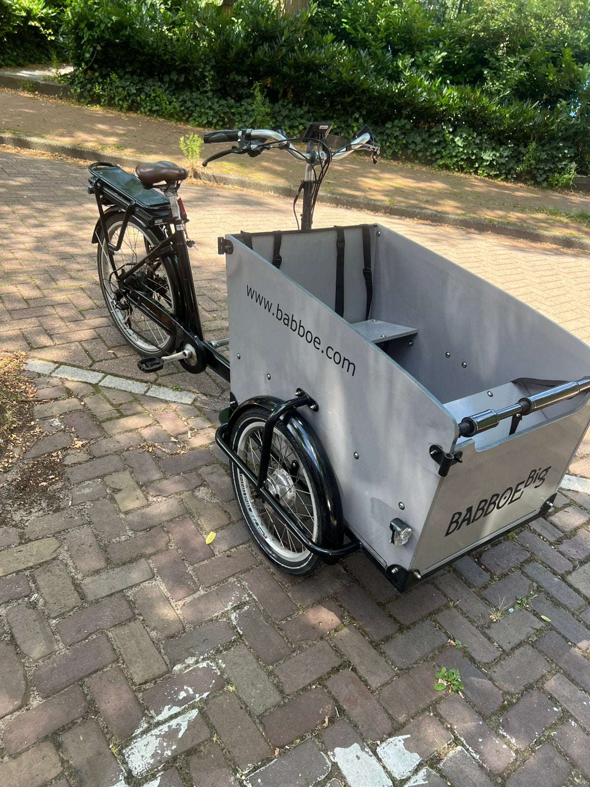 Big babboe elektrische, Fietsen en Brommers, Fietsen | Bakfietsen, Ophalen of Verzenden, Zo goed als nieuw, 4 kinderen of meer