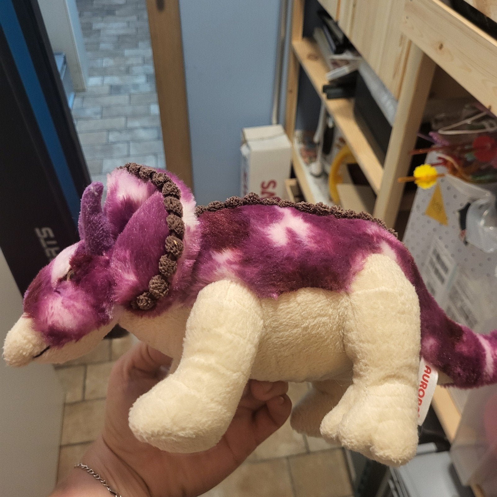 Aurora Triceratops-dinosaurus knuffel, Ophalen of Verzenden, Overige typen