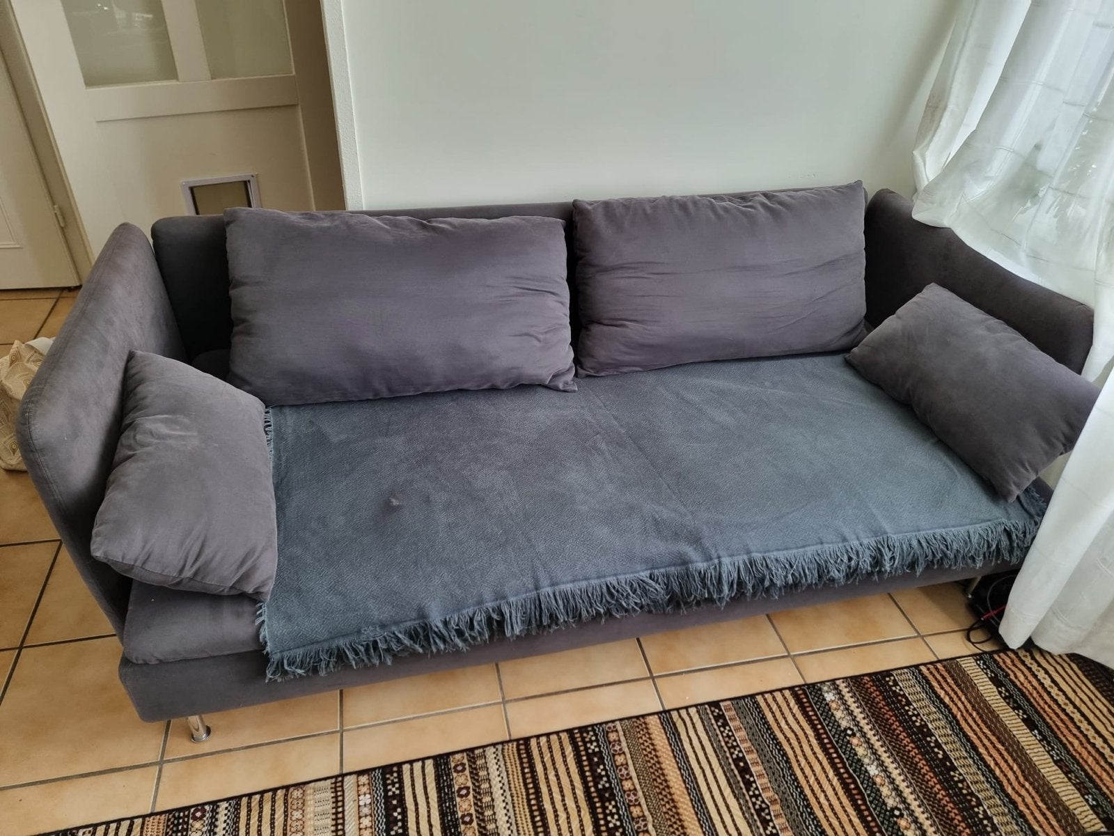 IKEA Söderhamn 3-zitsbank - Grijs, Ophalen, Gebruikt, Driepersoons, 75 tot 100 cm