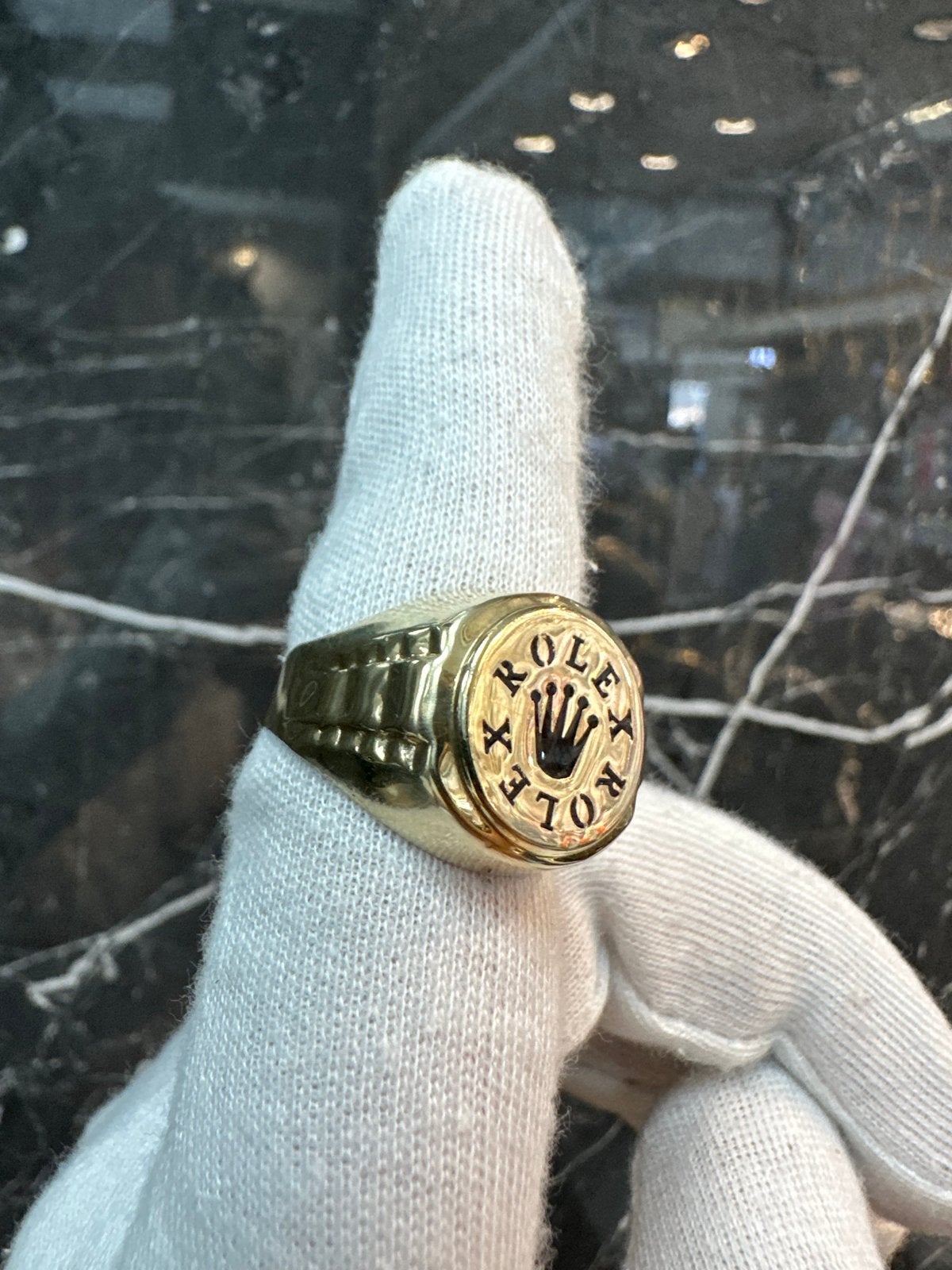 14k Gouden Rolex Ring, Sieraden, Tassen en Uiterlijk, Gebruikt, 19 tot 20, Ophalen of Verzenden, Dame of Heer