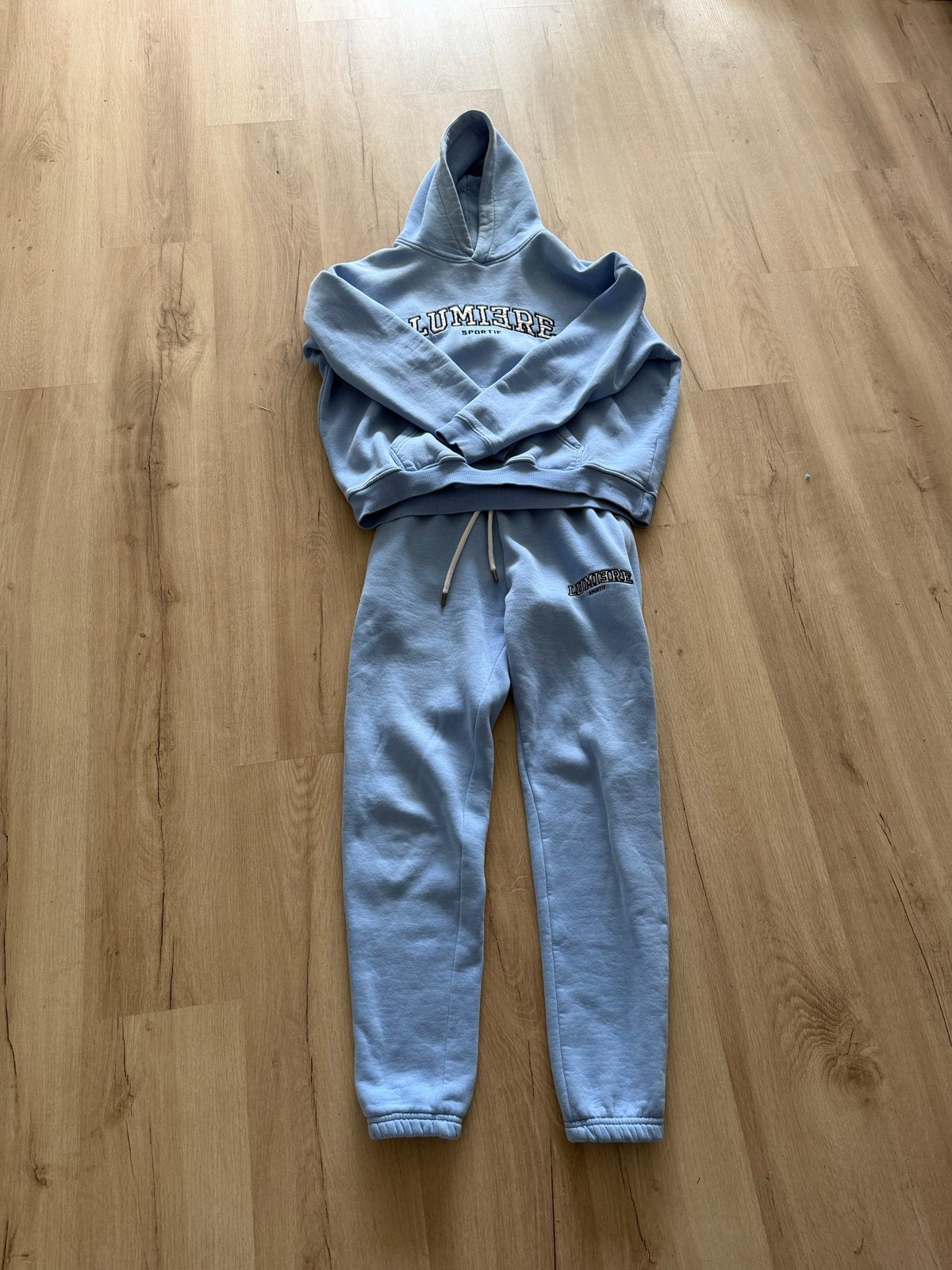 Lumiere Sportif Hoodie en Joggingbroek Set - XS, Kleding | Dames, Blauw, Ophalen of Verzenden, Maat 34 (XS) of kleiner, Lang