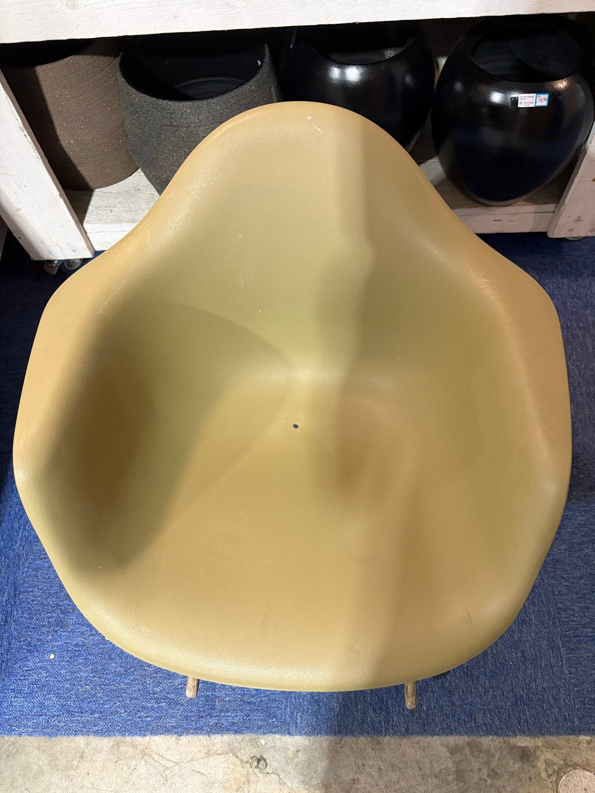 Schommelstoel met fiberglas kuip, Huis en Inrichting, Ophalen, Kunststof, Gebruikt, Overige kleuren