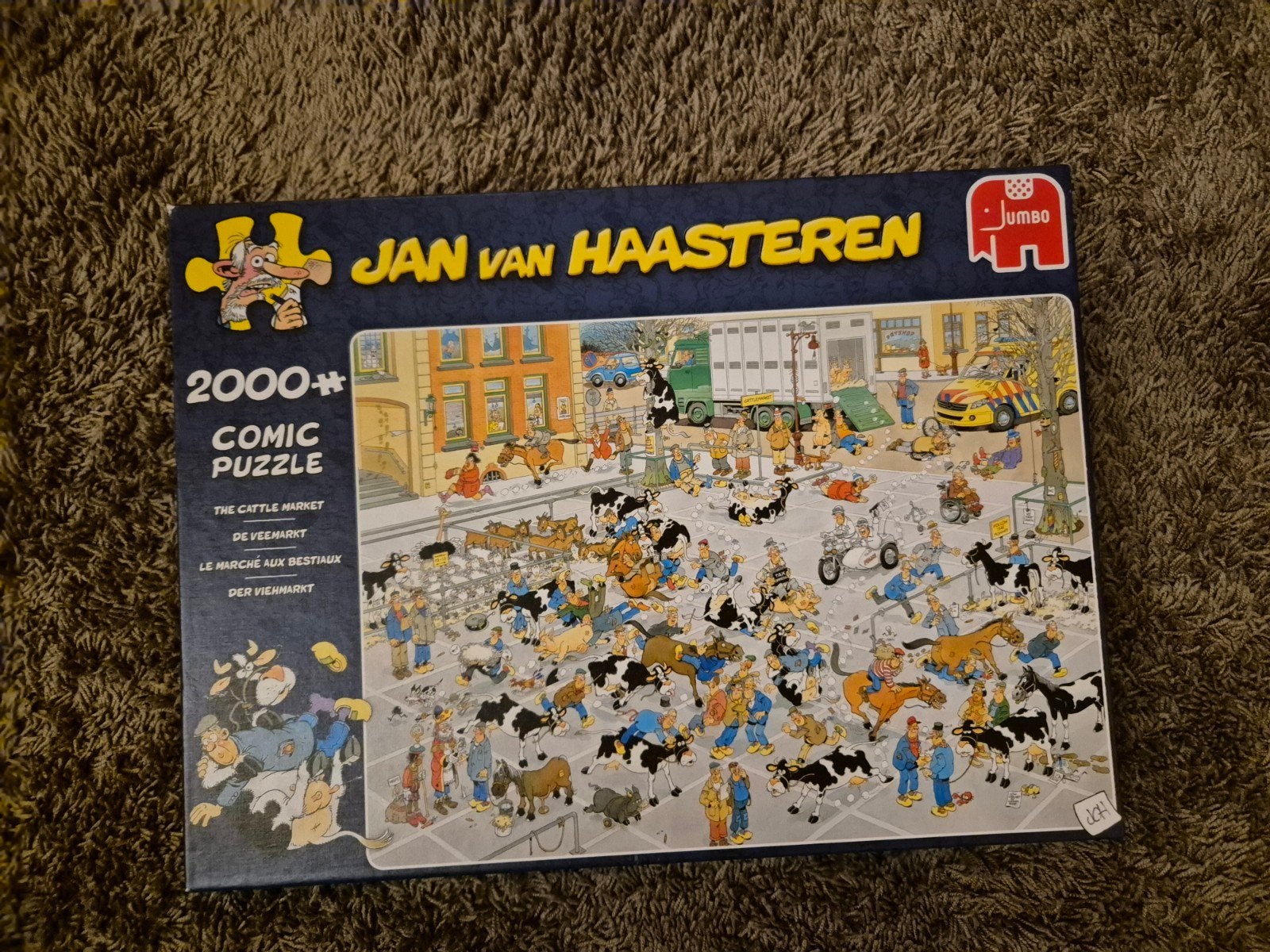 Jan van Haasteren puzzel - 2000 stukjes - De veemarkt, Hobby en Vrije tijd, Denksport en Puzzels, Ophalen, Meer dan 1500 stukjes