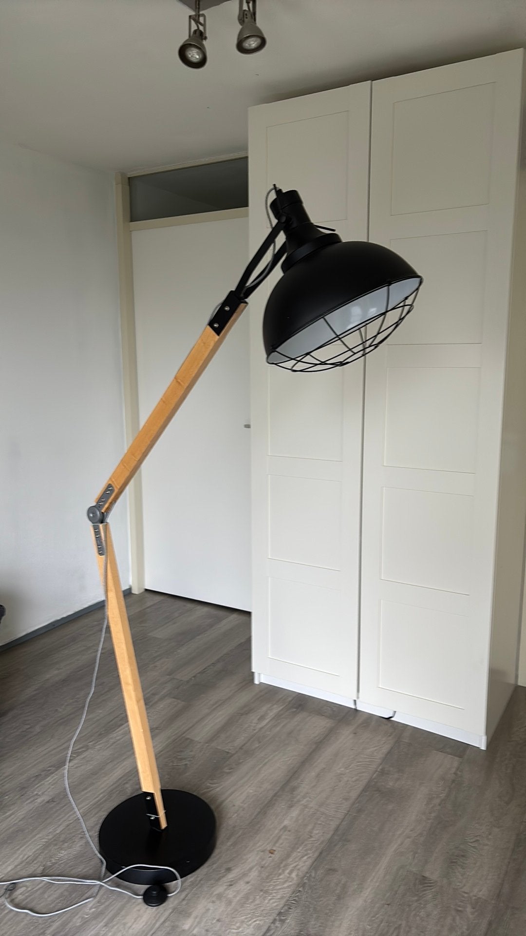 Staande schemerlamp, Ophalen, E27 (groot), Zo goed als nieuw, Metaal