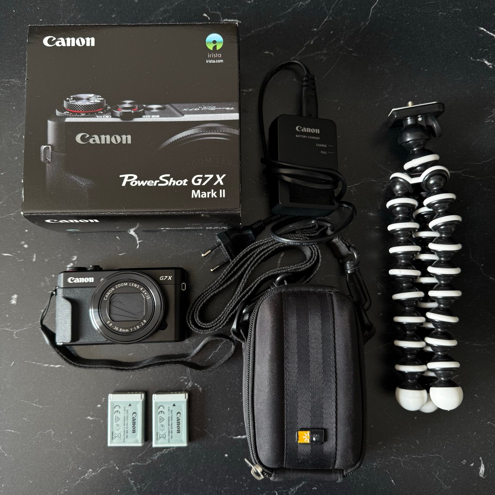 Canon PowerShot G7X Mark II + doos, 2 accu’s en accessoires, 20 Megapixel, Canon, Compact, Ophalen of Verzenden