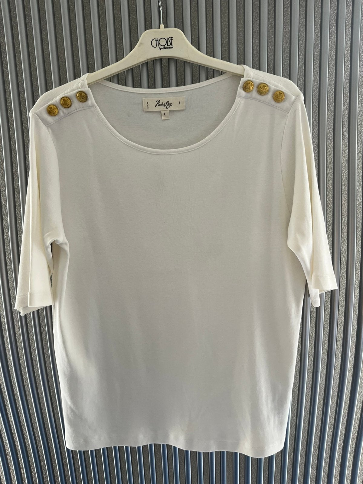 Nieuw ecru shirt, Kleding | Dames, Ophalen of Verzenden, Nieuw, Korte mouw