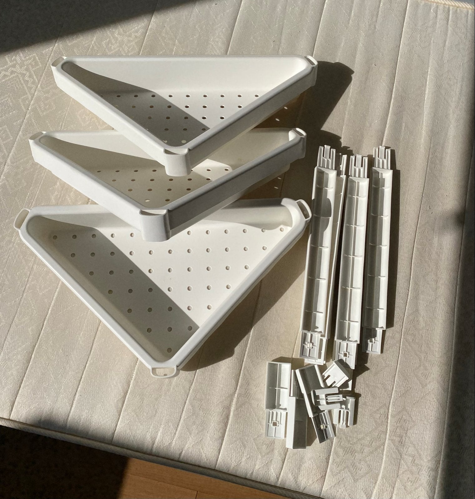 IKEA Douchehoekrek - 3 planken, Minder dan 50 cm, 100 tot 150 cm, Overige typen, Ophalen of Verzenden