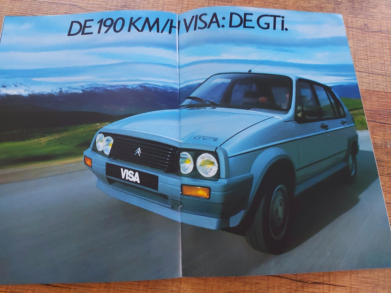 Keurige Citroën Visa folder model 1986, Ophalen of Verzenden, Zo goed als nieuw, Citroën