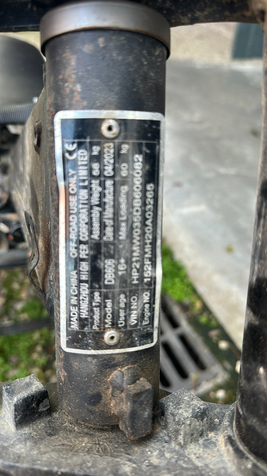 Frame 110cc pitbike, Fietsen en Brommers, Ophalen of Verzenden, Zo goed als nieuw
