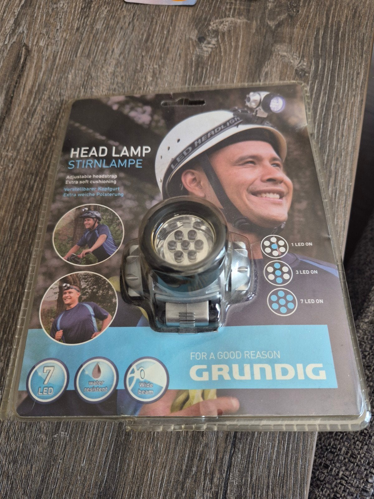 Nieuw grundig hoofdlampje, Ophalen of Verzenden, Nieuw, Batterij