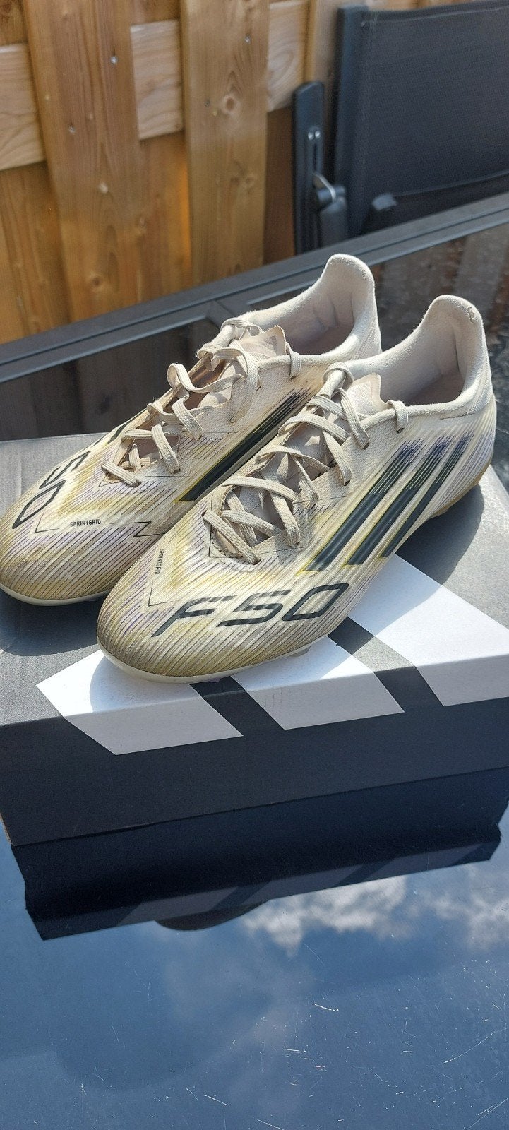 Adidas F50 voetbalschoenen maat 41.5, Ophalen of Verzenden, Gebruikt, Schoenen