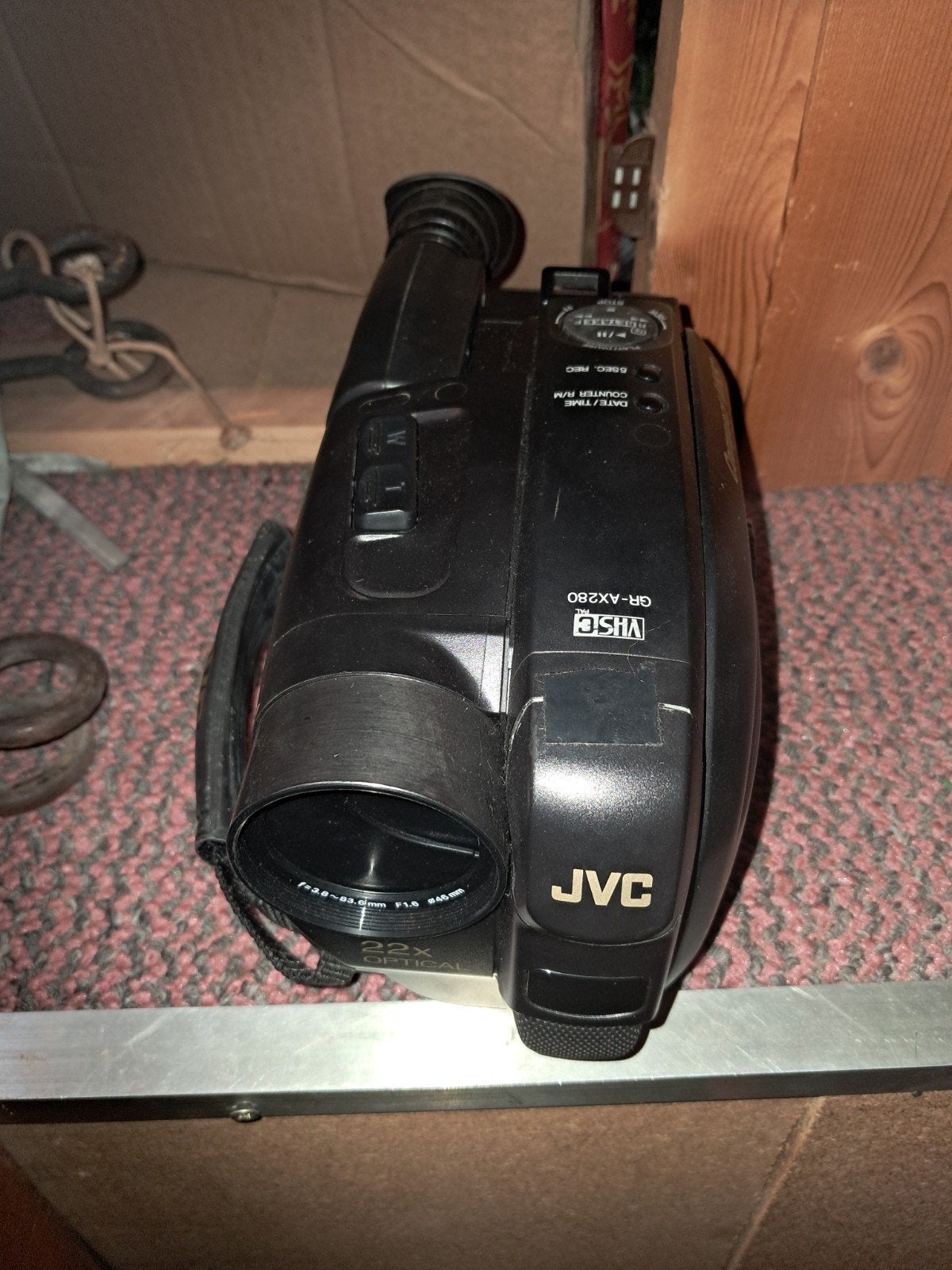 JVC GR-AX280 VHS-C Camcorder met accessoires, Ophalen of Verzenden, VHS-C of SVHS-C, Camera