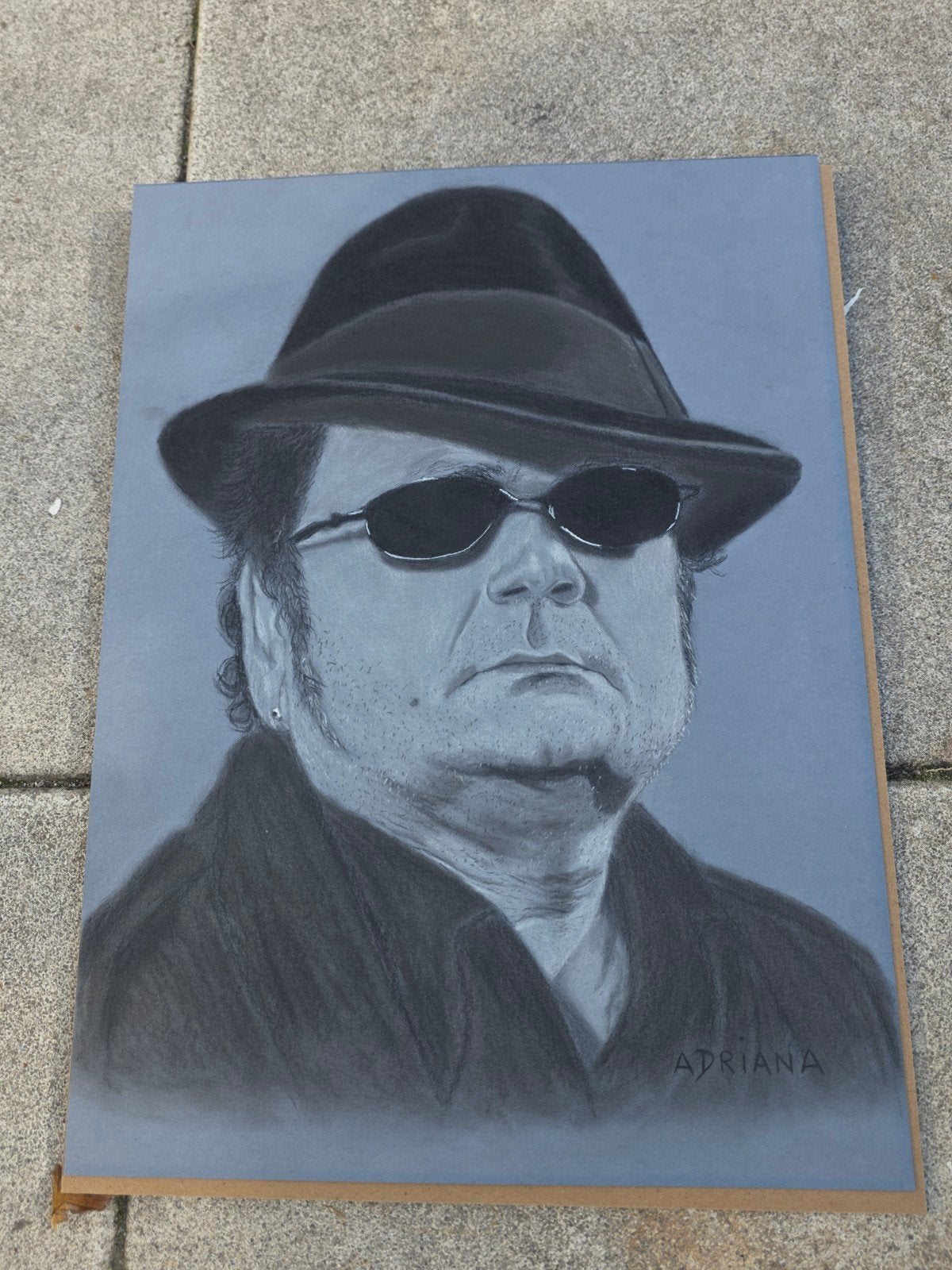 Getekend portret André Hazes - Voor de echte liefhebber, Ophalen of Verzenden, Tekening, Potloodtekening, Gesigneerd