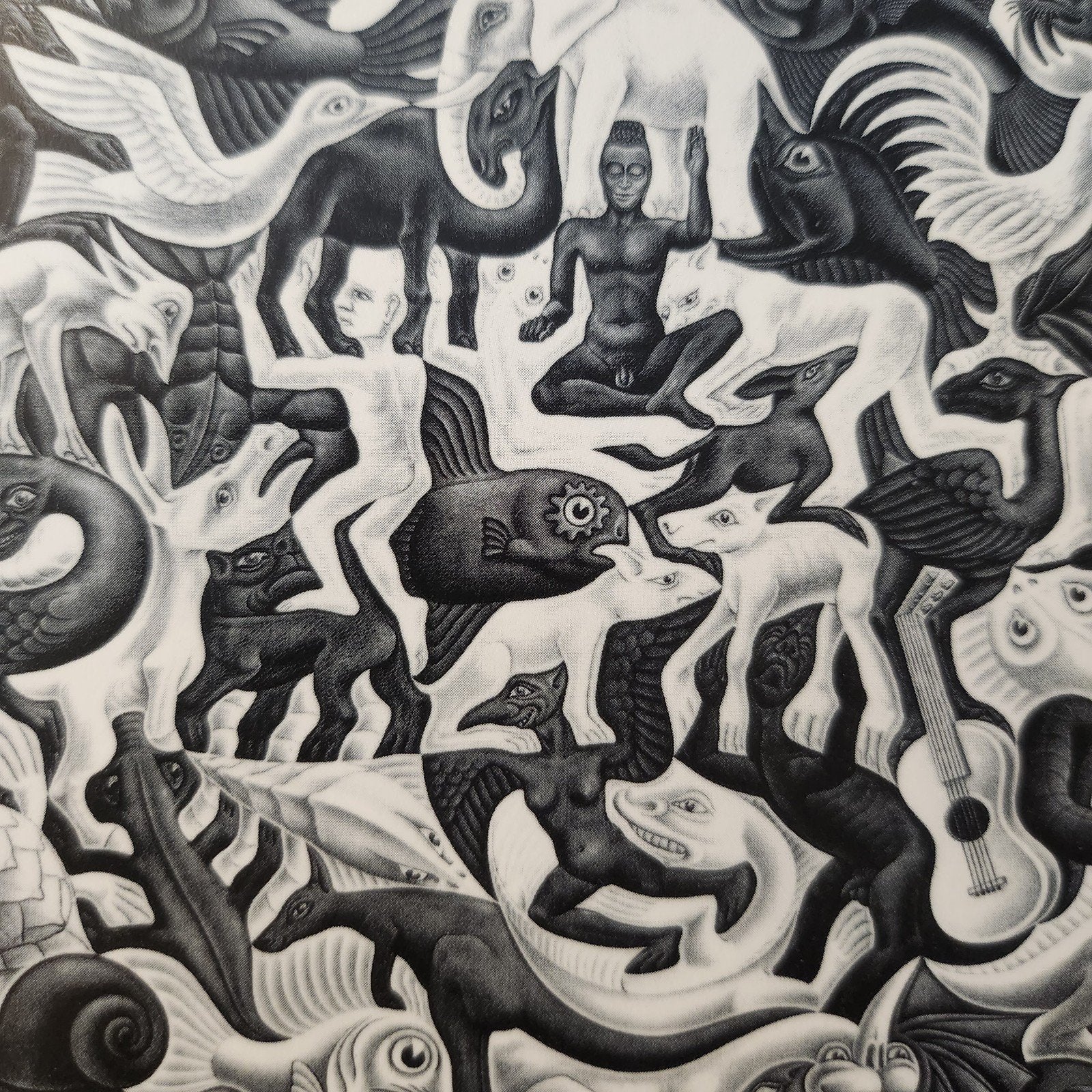 A1 1957 Kaart  M.C. Escher - Plane Filling II, Verzenden, 1980 tot heden, Ongelopen, Cultuur en Media