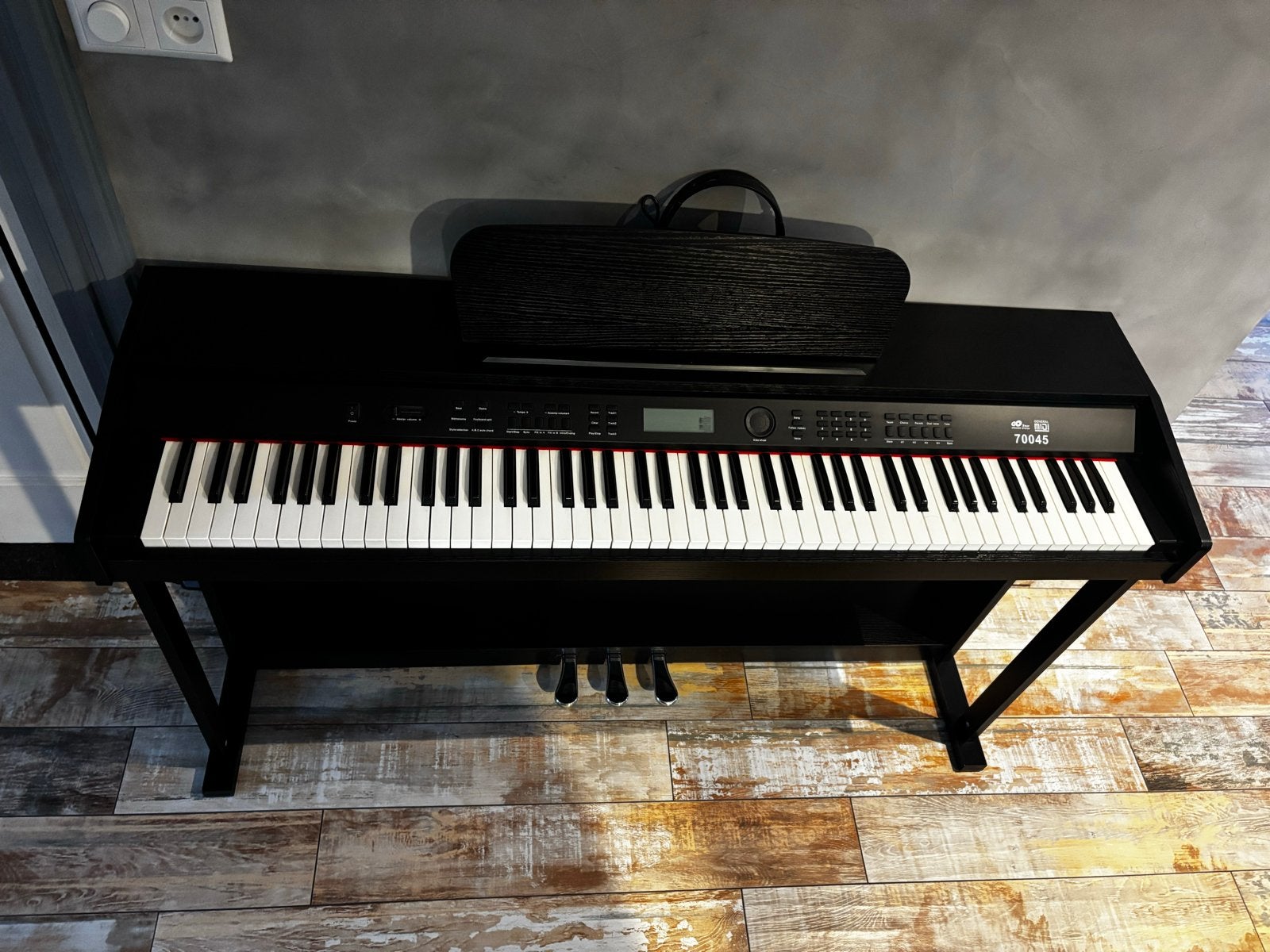 VidaXL Digitale Piano 70045, Ophalen, Zwart, Digitaal, Zo goed als nieuw