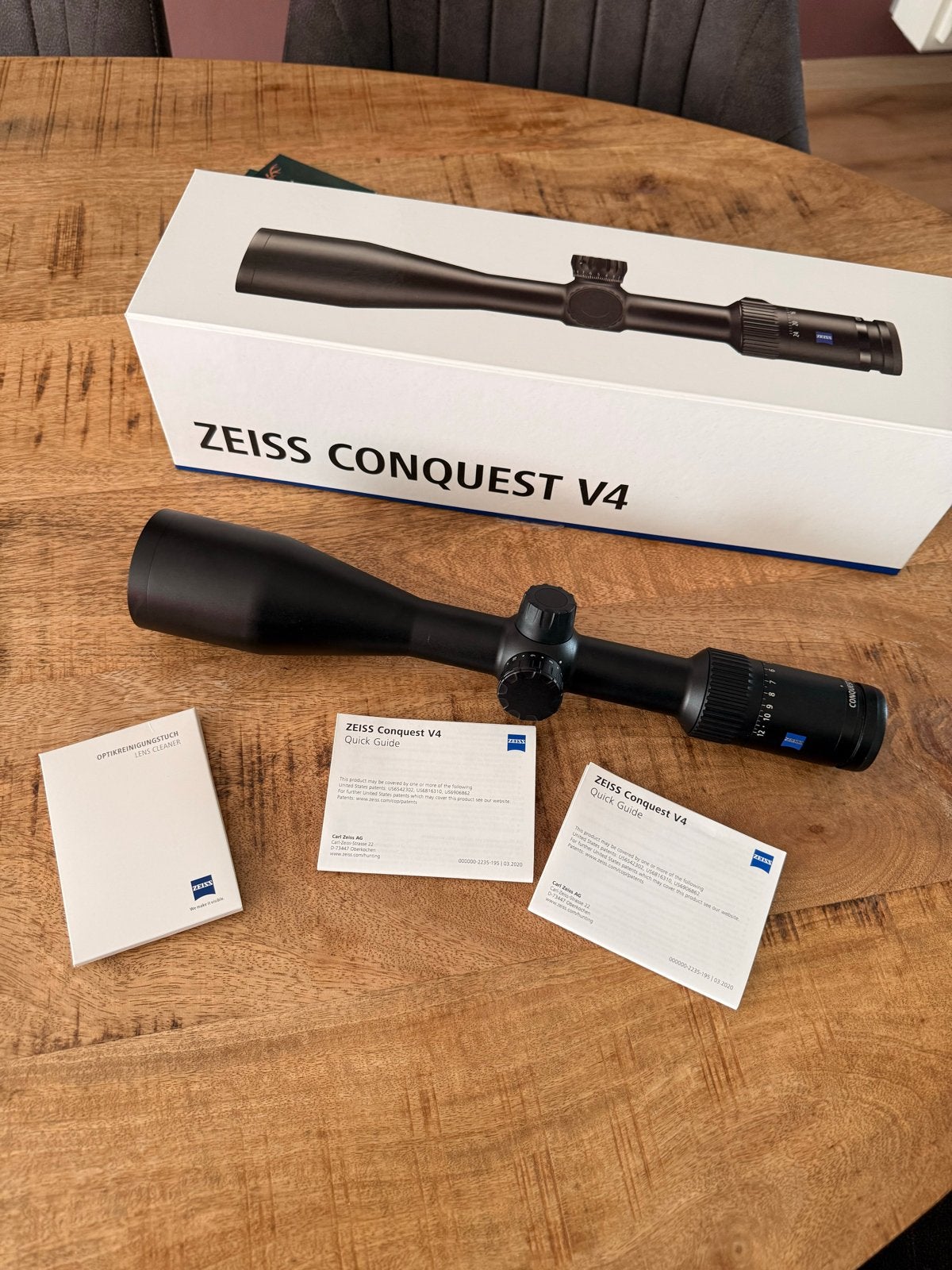 Zeiss Conquest V4 richtkijker 3-12 56 Zo goed als nieuw, Ophalen of Verzenden, Zo goed als nieuw