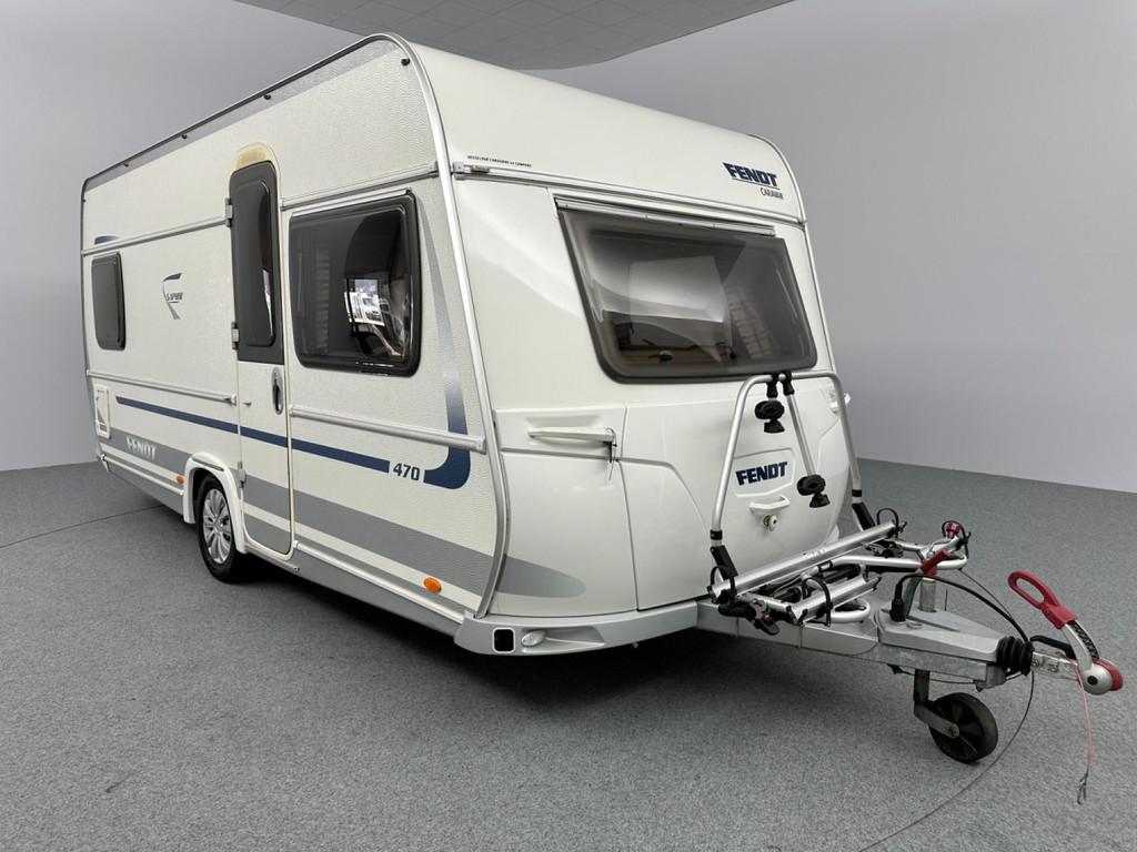 Fendt Saphir 470 TF Mover Fietsendrager, Caravans en Kamperen, Caravans, Rondzit, Bedrijf, Lengtebed, Mover