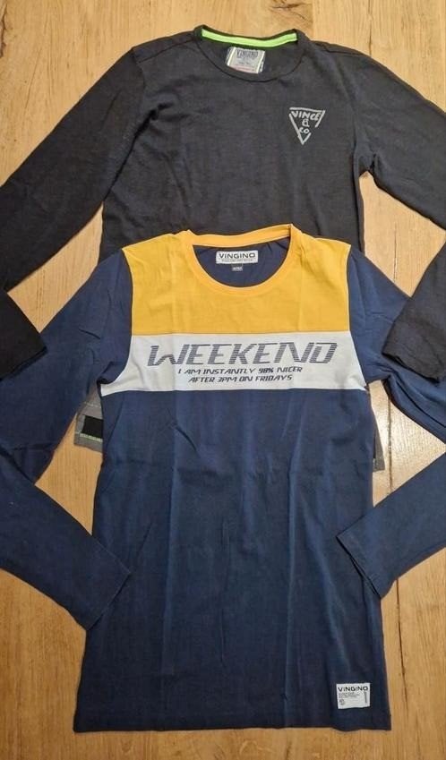 2 Als Nieuwe Vingino shirts lange mouw - Longsleeves, 164, Kinderen en Baby's, Kinderkleding | Maat 164, Ophalen of Verzenden