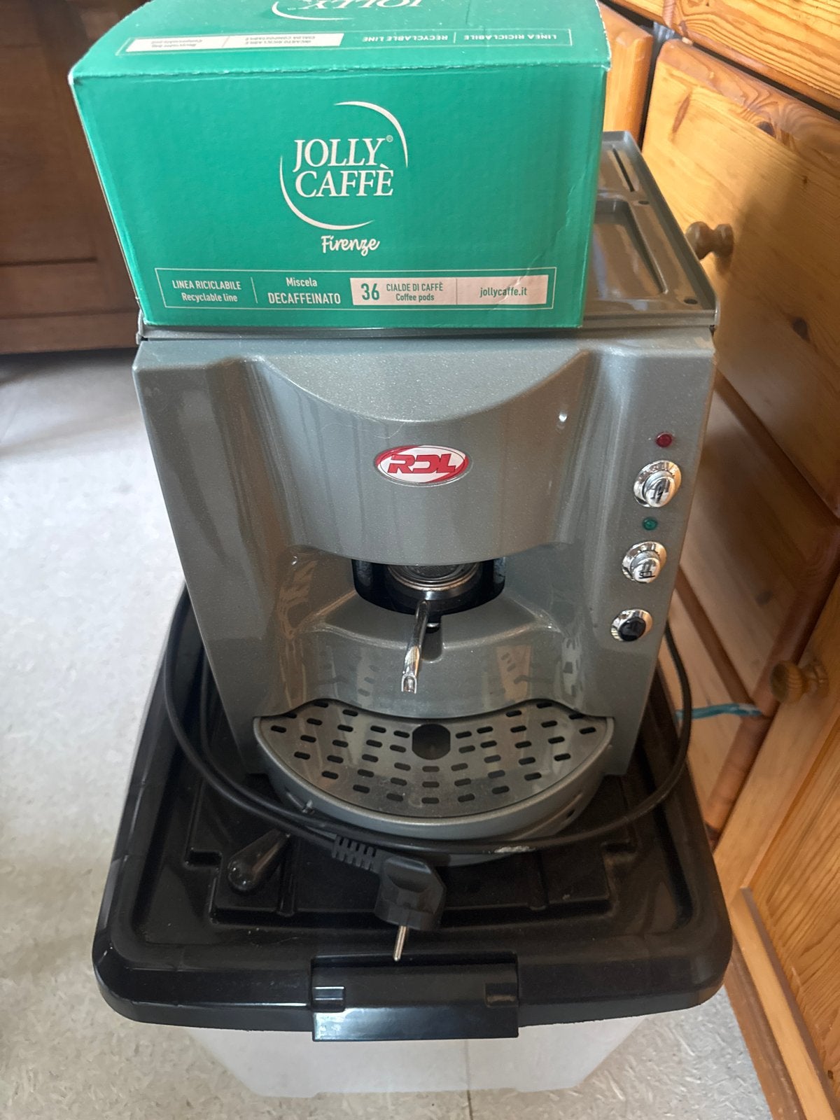 RDL Sweet Coffee Std Espresso Apparaat, Ophalen, Koffiepads en cups, Gebruikt, Espresso apparaat