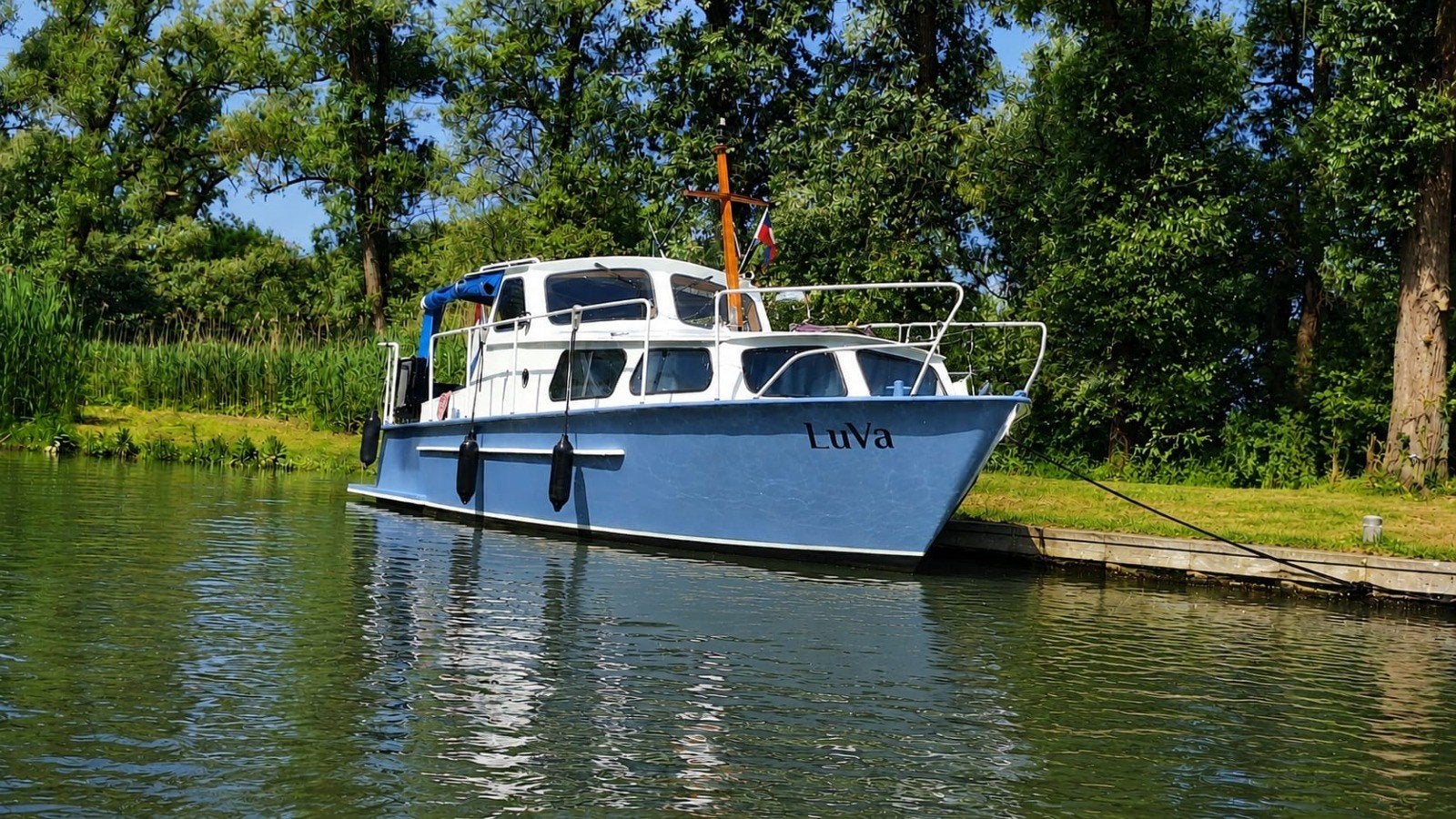 Adriadne Motorkruiser vaarklaar, Watersport en Boten, Motorboten en Motorjachten, Staal, Gebruikt, Binnenboordmotor, Diesel