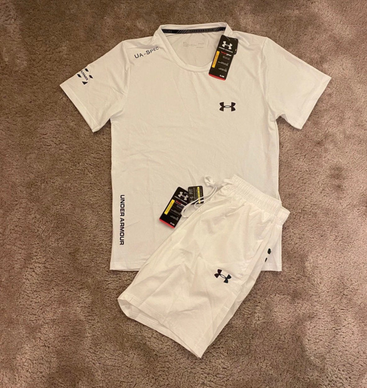 Under Armour setjes Maat M, Verzenden, Nieuw, Maat 48/50 (M), Zwart